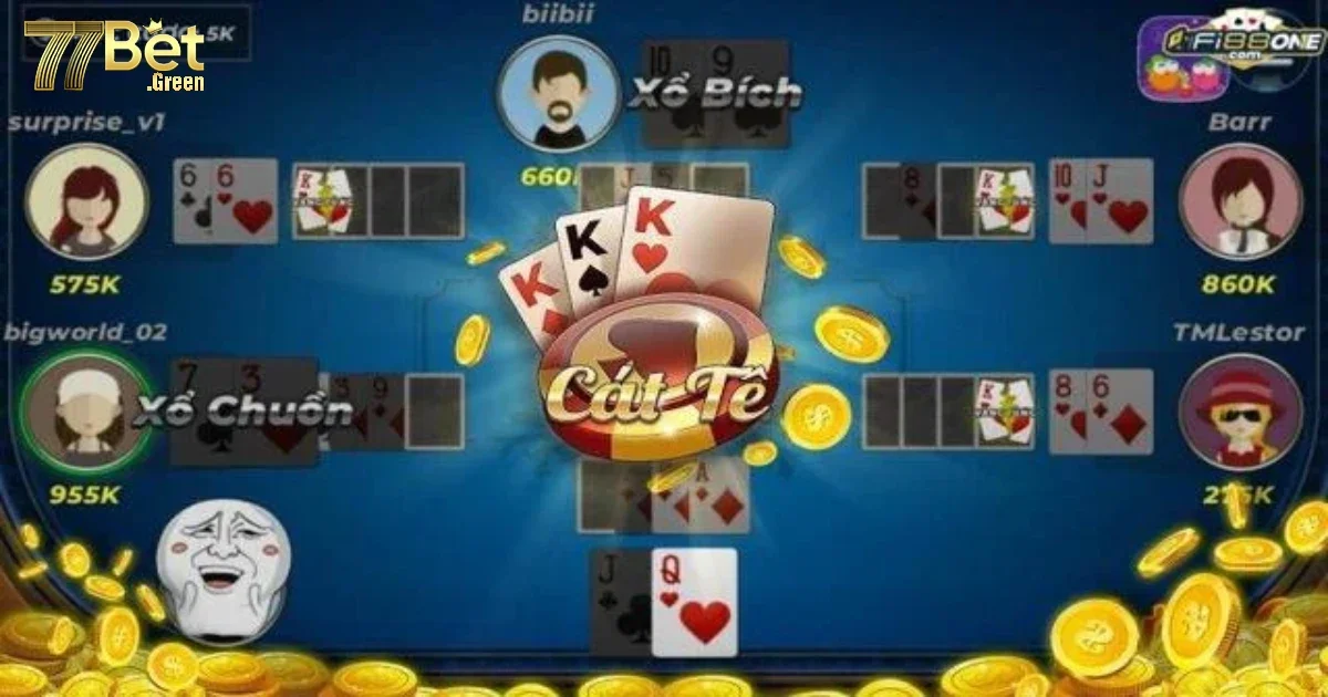 Chiến thuật đánh bài Catte tại 77bet hiệu quả