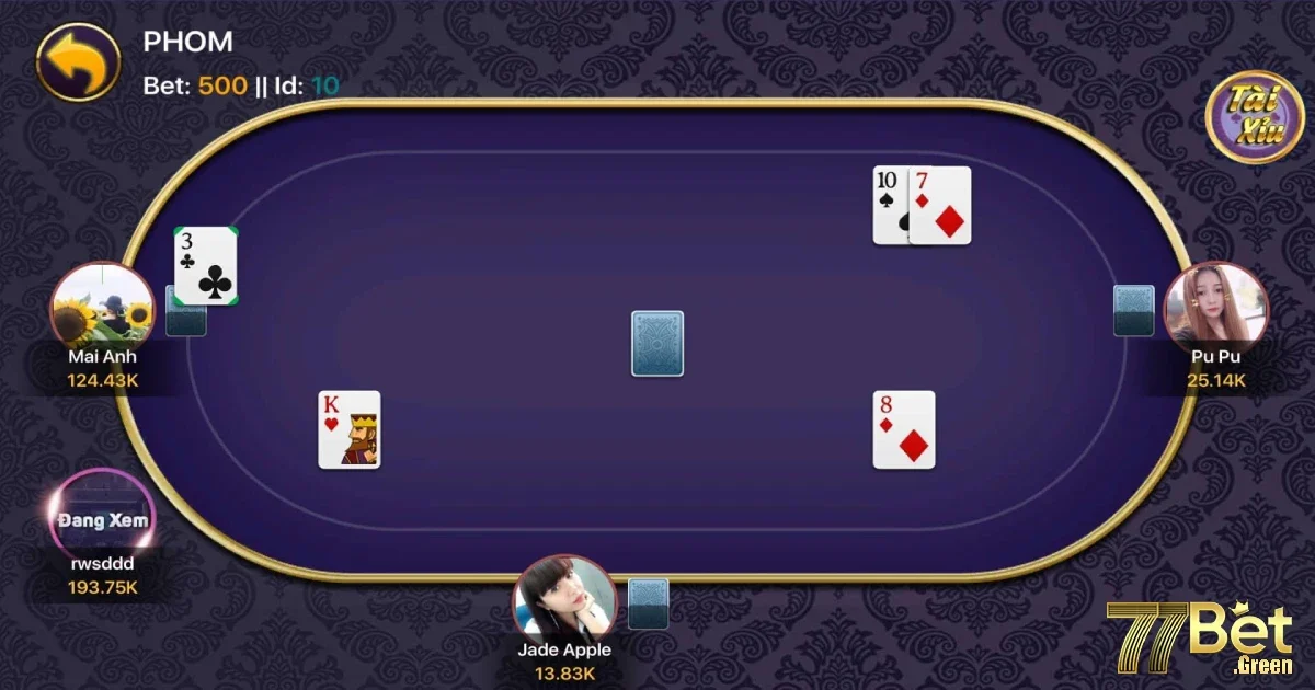 Game Bài Tú Lơ Khơ 77bet: Tìm Hiểu Về Cách Chơi Bài Cơ Bản 3 Chiến thuật chơi Tú lơ khơ tại 77bet hiệu quả nhất