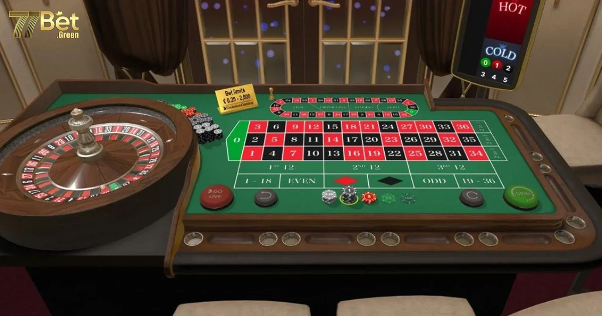 Chiến thuật chơi Roulette 77bet để tối đa hóa cơ hội thắng